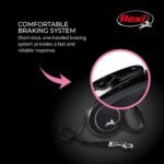 FLEXI® Classic XS Cord Retractable Dog Leash, 3-Finger Grip, 10 ft - Black - Image 5