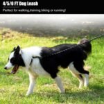 2 Pack Dog Leash, Heavy Duty Nylon Rope Pet Leashes (5FT-1/2,Black/Black) - Image 6
