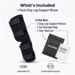 Dog Knee Brace for Hind Leg, Dog Hock Brace for Back Leg Support, Adjustable ACL CCL Brace for Dogs, Rear Leg Support for Joint Stability, Recovery & Mobility, Small Medium Large Dogs (Black, S) - Image 9