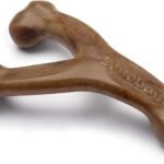 Benebone Wishbone Dog Chew Toy for Aggressive Chewers, Real Bacon, Small