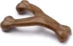 Benebone Wishbone Dog Chew Toy for Aggressive Chewers, Real Bacon, Small