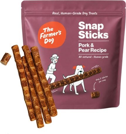The Farmer’s Dog Snap Sticks, Human Grade Dog Treats, Pork & Pear 8oz