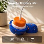 Smart Interactive Dog Toys, 3 Modes Automatic Rolling Ball, Chase Pet Toy with Rope & Barking Sound, Chew Resistant E-TPU, IPX7 Waterproof Rechargeable Ball for Medium Large Dogs, Blue - Image 7