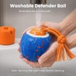 Smart Interactive Dog Toys, 3 Modes Automatic Rolling Ball, Chase Pet Toy with Rope & Barking Sound, Chew Resistant E-TPU, IPX7 Waterproof Rechargeable Ball for Medium Large Dogs, Blue - Image 9