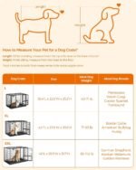 Feandrea 36.4" Heavy-Duty Dog Crate, Convenient Feeding Door, Double Doors - Image 5