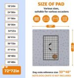PICK FOR LIFE Washable Dog Pee Pad 72x72 Extra Large, Fast Absorbent Puppy Pads, Reusable Dog Training Pads Waterproof,Non-Slip Whelping Pad for Pet, Playpen, Incontinence, Housebreaking - Image 5