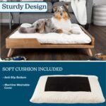 PETMAKER Elevated Dog Bed for Medium to Large Pets, Natural, 36” x 29.5” - Image 4