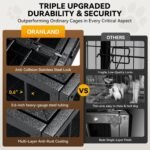 Oranland 48-Inch Heavy Duty Dog Crate for Large Dogs - Image 3