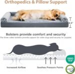 BFPETHOME Orthopedic Washable XXL Dog Bed for Senior Dog Cozy Sleep - Image 3