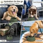 OHMO Spill Proof Collapsible Dog Bowl, 24oz Portable Dog Water Bowl - Image 3