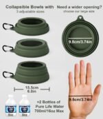 OHMO Spill Proof Collapsible Dog Bowl, 24oz Portable Dog Water Bowl - Image 6