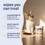 Petpost | Cat Ear Cleaner Wipes - Ultra Soft Cotton Pads in Coconut Oil Solution - Treatment for Removing Cat Ear Dirt & Wax 100 ct. - Image 4