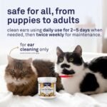 Petpost | Cat Ear Cleaner Wipes - Ultra Soft Cotton Pads in Coconut Oil Solution - Treatment for Removing Cat Ear Dirt & Wax 100 ct. - Image 5