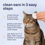 Petpost | Cat Ear Cleaner Wipes - Ultra Soft Cotton Pads in Coconut Oil Solution - Treatment for Removing Cat Ear Dirt & Wax 100 ct. - Image 7