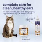 Petpost | Cat Ear Cleaner Wipes - Ultra Soft Cotton Pads in Coconut Oil Solution - Treatment for Removing Cat Ear Dirt & Wax 100 ct. - Image 10