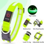 VIZPET LED Dog Collar, Light up Dog Collar Adjustable Safety Glow Collar,M - Image 3
