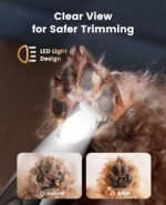 oneisall 2 in 1 Dog Nail Grinder & Paw Trimmer Kit, 2 LED Lights - Image 3