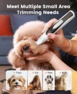 oneisall 2 in 1 Dog Nail Grinder & Paw Trimmer Kit, 2 LED Lights - Image 4