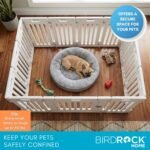 Internet’s Best Dog Playpen with Lockable Door, White, 190” x 25.6” - Image 5