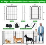 Kfvigoho Dog Playpen Outdoor Extra Wide 12 Panels Heavy Duty Dog Fence 40" - Image 3