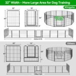 Kfvigoho Dog Playpen Outdoor Extra Wide 12 Panels Heavy Duty Dog Fence 40" - Image 5