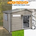 Large Outdoor Dog House for Small Medium Dogs, Weatherproof Wooden Kennel - Image 8