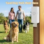 Dog Poop Bag Dispenser Wall Mount with Magnetic Lid, Quick Pull & Easy Access, White Dog Poop Bag Holder for Outdoor Yard, Includes 4 Rolls (60 Bags) - Image 3