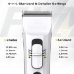 Kenchii Flash Cordless Dog Grooming Clipper, 4-in-1 Blade, Black - Image 4