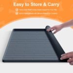 Pee Pad Tray Holder for Dogs,Non-Slip Silicone Dog Puppy Pad Holder,24 x 24 Square Puppy Potty Training Pads,No Spill Raised Lip High Edge,Portable, Leak-Proof Mat Trays for Indoor Floor Protection - Image 8