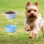 SLSON Collapsible Dog Bowl Silicone, 2Pack Macaron Color Pet Travel Bowls - Image 7