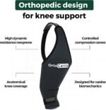 Ortocanis Dog Knee Brace for Hind Leg Support – (Large, Left Leg) - Image 8