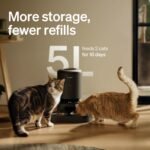 PETLIBRO Automatic Cat Feeder for 2 Cats, 5G&2.4G WiFi Pet Feeders, 5L Programmable Cat Food Dispenser with Airtight Lock-Fresh Technology, Dual Stainless Steel Bowls, Low Food Sensor - Image 8