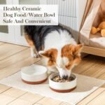 MALACASA Dog Bowls, Ceramic Dog Food and Water Bowls for Medium Size Dogs, 3.5 Cups Capacity Pet Bowl for Medium Dogs (M-3.5 Cups) - Image 5