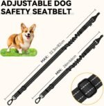 Pawaboo 2Pack Dog Car Seatbelt, 3-in-1 Dog Tether with Buckle & Hook Latch - Image 6