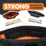 Mighty Paw Dog Training Treat Pouch, No-Spill Magnetic Clasp, Black - Image 2
