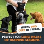 Mighty Paw Dog Training Treat Pouch, No-Spill Magnetic Clasp, Black - Image 4