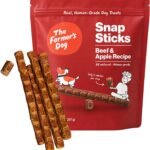 The Farmer’s Dog Snap Sticks, Human Grade Dog Treats, Beef & Apple 8oz