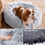 JOLLYVOGUE 23" Dog & Cat Bed, Calming Anti-Anxiety Pet Bed for Small Dogs, Fluffy Donut Cushion for Small and Medium Pets - Image 4