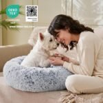 JOLLYVOGUE 23" Dog & Cat Bed, Calming Anti-Anxiety Pet Bed for Small Dogs, Fluffy Donut Cushion for Small and Medium Pets - Image 5