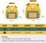 Dog Backpack Harness with Leash,Cute Pet Puppy Backpacks Bulid-in Dog Poop Bag Dispenser,Adjustable Pets Self Carrier Bag for Small Medium Dogs Travel Hiking Daily Walking(M, Yellow) - Image 6
