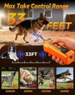 IZNiK Dog Bark Deterrent Devices, Anti Barking Device for Dogs, 3X Ultrasonic Bark Stopper for Neighbors Dog 6 Modes Barks Control Tool, Bark No More for Indoors Outdoors - Image 4