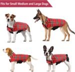 Kuoser Waterproof Dog Coat, Warm Reversible Dog Jacket with Leash Hole - Image 5