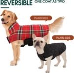 Kuoser Waterproof Dog Coat, Warm Reversible Dog Jacket with Leash Hole - Image 6