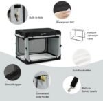 ZOMISIA Collapsible Dog Travel Crate for Medium Dogs, Portable Dog Crate - Image 6