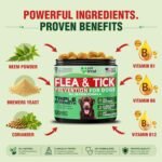 Flea and Tick Prevention for Dogs Chewables -Made in USA- Natural Dog Flea and Tick Treatment - Oral Flea Pills - Vet Recommended Flea and Tick Chews - All Breeds & Sizes - 120 Soft Treats (Chicken) - Image 4