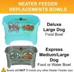 Neater Pet Brands 7 Cup (56 oz.) Stainless Steel Dog Bowls, Set of 2 Neater Feeder Replacement Bowls (M/L Express, Large Deluxe Models), Dog Food Bowl & Water Bowl, Dishwasher Safe Metal Dish for Dogs - Image 4