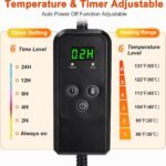 Medium Pet Heating Pad, Adjustable Temperature with Timer, 28" x 20" - Image 4