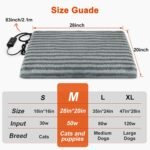 Medium Pet Heating Pad, Adjustable Temperature with Timer, 28" x 20" - Image 7