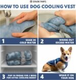 Spark Paws Dog Cooling Vest - Evaporative Summer Cooling, SPF-50 Protection - Image 3