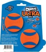 Chuckit! Ultra Rubber Dog Ball, Floating Fetch Toy, Medium 2.5-in, 4-Pack - Image 6